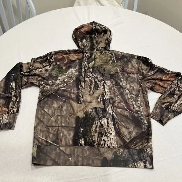Browning Hoodie Mens Small Camo Performance Sweatshirt Mossy Oak - Picture 9 of 14